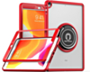 Hard PC Rear / Soft TPU Colorful Border Case with I-ring Holder - RED for iPad 10.2" (7th / 8th / 9th) / Air 3 / Pro 10.5 (Only Ground Shipping)