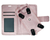 YUW-Large (5.2"-5.5") Universal Wallet Case with 360 Degree Rotating Swivel Stand (PINK) (Only Ground Shipping)
