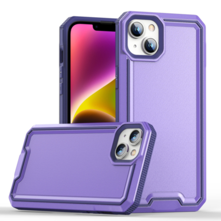 Slim Non-Slip Transparent Matte Case - PURPLE for iPhone 15 (Only Ground Shipping)
