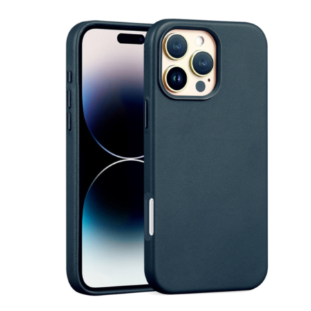 New Leather Case with Wireless Charger - TEAL for iPhone 16 Pro (Only Ground Shipping)
