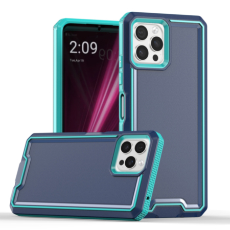 Slim Non-Slip Transparent Matte Case - BLUE for iPhone 16 Pro (Only Ground Shipping)