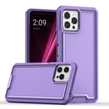 Slim Non-Slip Transparent Matte Case - PURPLE for iPhone 16 Pro (Only Ground Shipping)
