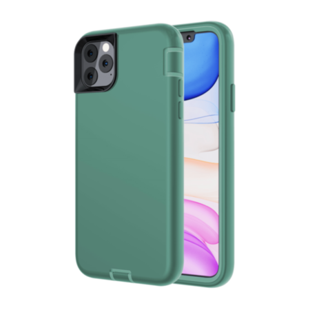 Silicone Design Heavy Duty Case - GREEN for iPhone 12 Mini (Only Ground Shipping)