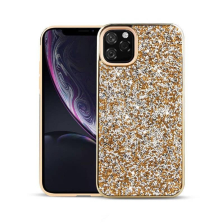 Bling Diamond Dual Layer Protection Case - GOLD for iPhone 12 Mini (Only Ground Shipping)