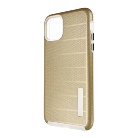 Innovative Hybrid Design Dual Pro Case - GOLD for iPhone 12 / 12 Pro (Only Ground Shipping)