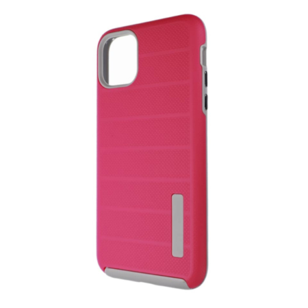 Innovative Hybrid Design Dual Pro Case - PINK for iPhone 12 / 12 Pro (Only Ground Shipping)