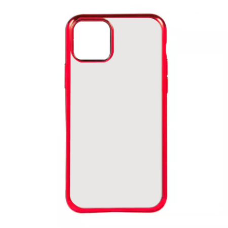 Acrylic Dual Layer Transparent Case - RED for iPhone 12 / 12 Pro (Only Ground Shipping)