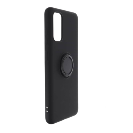 Galaxy S20 Soft Solid Case with Ring - BLACK (Only Ground Shipping)
