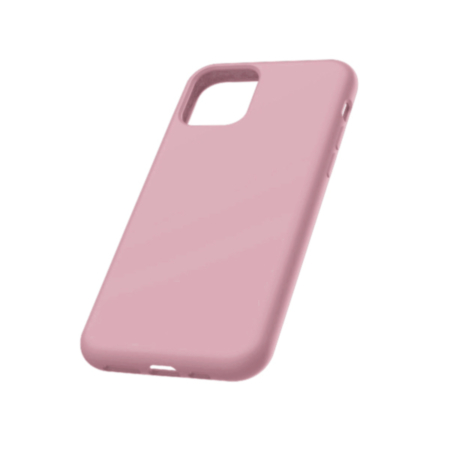 Soft Solid Silicone Case (Full Buttom Cover) - LIGHT PINK for iPhone 11 (Only Ground Shipping)