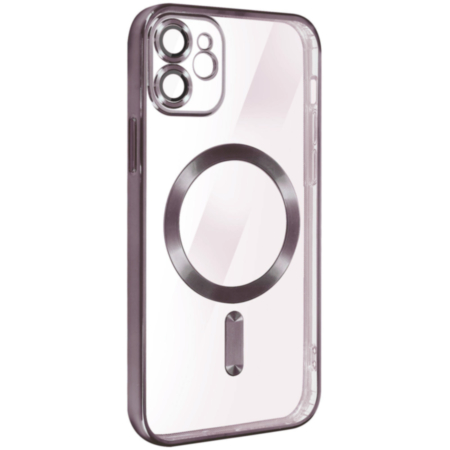 Shiny Wireless Charging Clear Case - PURPLE for iPhone 11 (Only Ground Shipping)
