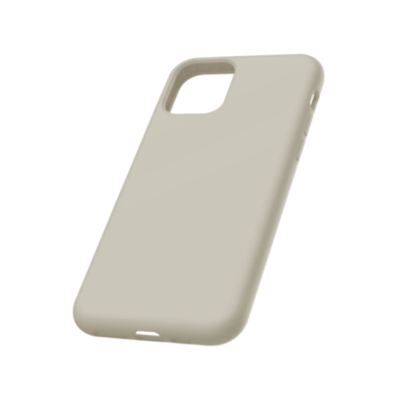 Soft Solid Silicone Case (Full Buttom Cover) - LIGHT GRAY for iPhone 11 (Only Ground Shipping)