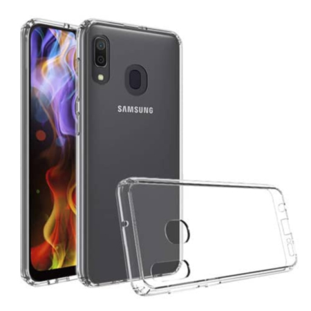 Galaxy A20/A30 Hybrid Case with Air Cushion Technology - CLEAR (Only Ground Shipping)