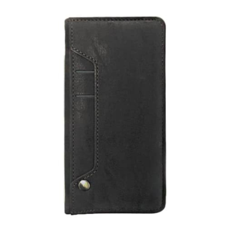 Galaxy S20 Plus Genuine Leather Magnetic Wallet Case with Credit Card Slot - BLACK (Only Ground Shipping)