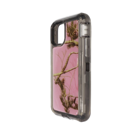 Heavy Duty Transparent Heavy Duty Case - CAMO PINK for iPhone 11 Pro Max (Only Ground Shipping)