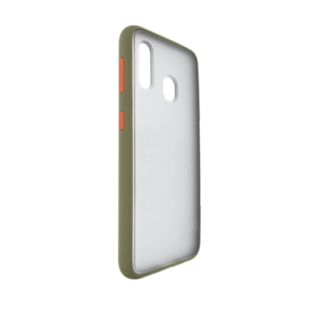 Hard PC Rear / Soft TPU Colorful Border Case - Style 5 for Galaxy A20E (Only Ground Shipping)