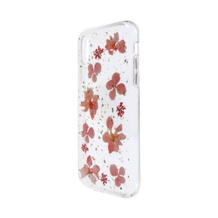 Real Flower Silicone Case - PINK for iPhone XR (Only Ground Shipping)
