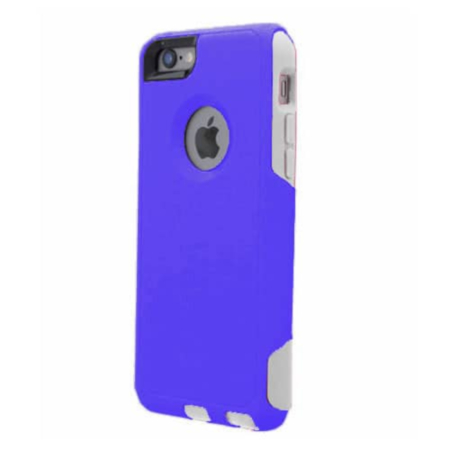 Double Layer Protection Case - BLUE & WHITE for iPhone 8P / 7P (Only Ground Shipping)