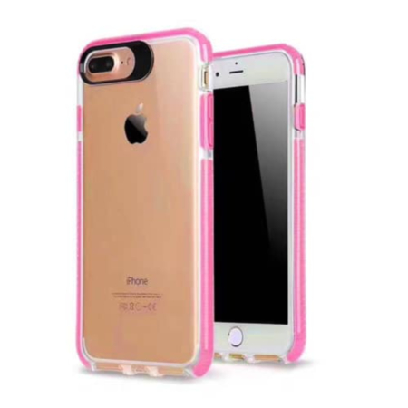 Slim Fit TPU Hybrid Protection Case - PINK for iPhone 8P / 7P / 6SP / 6P (Only Ground Shipping)