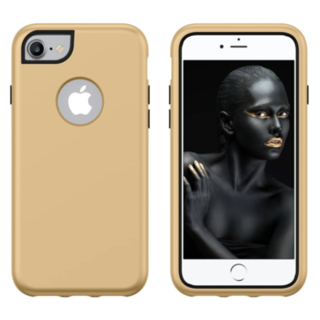 3 Layer Heavy Duty Shockproof Anti-Scratch Case - GOLD for iPhone 8P / 7P / 6SP / 6P (Only Ground Shipping)