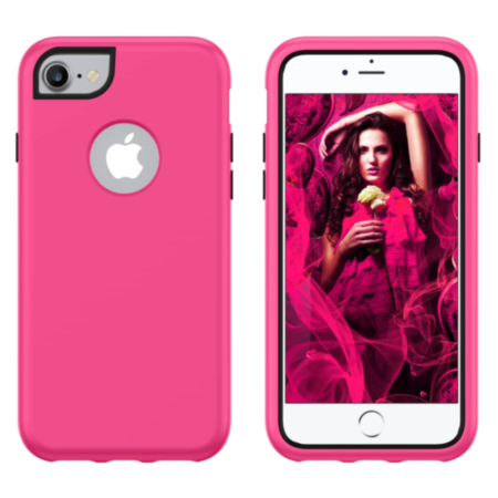 3 Layer Heavy Duty Shockproof Anti-Scratch Case - PINK for iPhone 8P / 7P / 6SP / 6P (Only Ground Shipping)