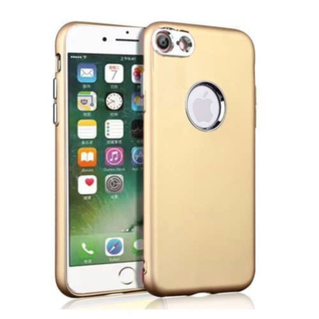 Super Slim TPU Case with Metal Desing Border - GOLD for iPhone 7G / 8G / SE 2020 (Only Ground Shipping)