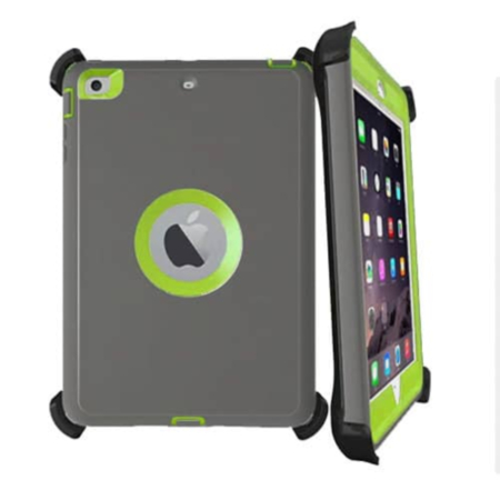 Heavy Duty Case with Clip - ARMY GREEN for iPad 5 (2017) / iPad 6 (2018) / Air 1 / Air 2 / Pro 9.7 (Only Ground Shipping)