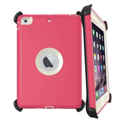 Heavy Duty Case with Clip - PINK for iPad Mini 4 / Mini 5 (Only Ground Shipping)