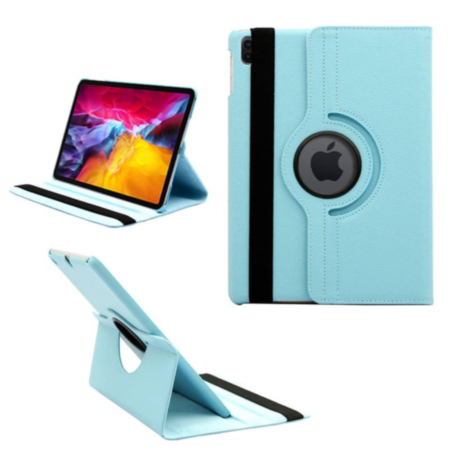 360 Degree Rotating Swivel Stand Case - LIGHT BLUE for iPad Air 13 2024 / Pro 12.9 (3rd / 4th / 5th / 6th) (Only Ground Shipping)