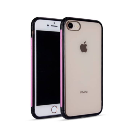 Shockproof Transparent Soft Gel TPU Case - PINK for iPhone 8P / 7P / 6SP / 6P (Only Ground Shipping)