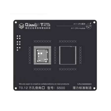 QianLi 3D Black Stencil CPU for iPhone 8 / 8P / X (A11) (Not Returnable)