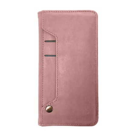 Galaxy S20 Genuine Leather Magnetic Wallet Case with Credit Card Slot - ROSE GOLD (Only Ground Shipping)