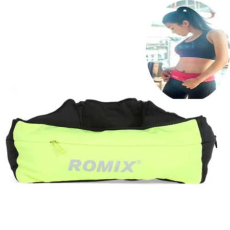 Romix RH26 (5.5") Elastic Spandex Sports Waist Bag Pouch (GREEN) (Only Ground Shipping)