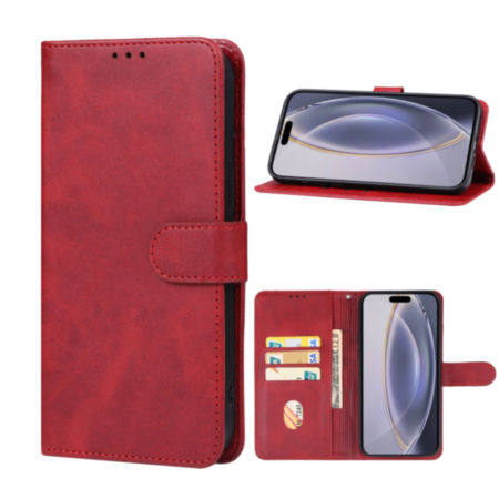 Leather Wallet Case - RED for Galaxy A53 5G (Only Ground Shipping)