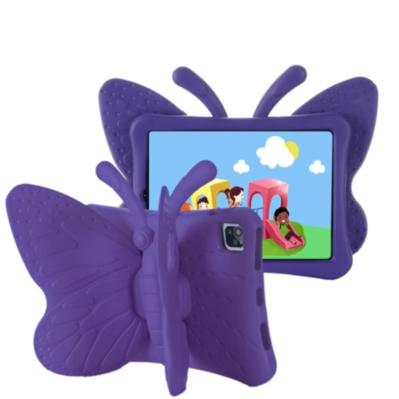 Butterfly Shockproof Kids Case - PURPLE for iPad Air 4 / Air 5 / Pro 11 (1st / 2nd / 3rd / 4th) (Only Ground Shipping)