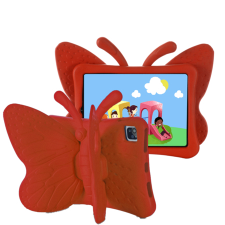 Butterfly Shockproof Kids Case - RED for iPad Air 4 / Air 5 / Pro 11 (1st / 2nd / 3rd / 4th) (Only Ground Shipping)