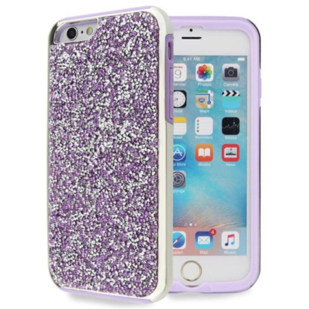 Bling Diamond Crystal Dual Layer Protection Case - PURPLE for iPhone 8P / 7P (Only Ground Shipping)