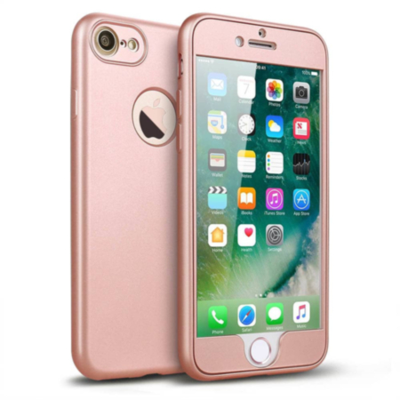 Fully Covering Shockproof Case - ROSE GOLD for iPhone 8P / 7P (Only Ground Shipping)