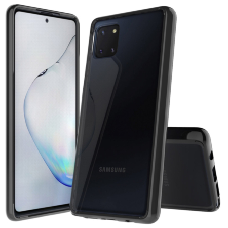 Galaxy A81 Hybrid Case with Air Cushion Technology - BLACK (Only Ground Shipping)