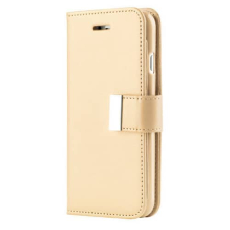 Galaxy S20 Ultra Design Wallet with Extra Pocket Case - GOLD (Only Ground Shipping)