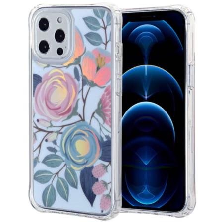 Flower Print Design Hard Clear Case - G105 for iPhone 8P / 7P (Only Ground Shipping)