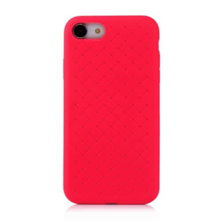 Wicker Design Silicone Cases - HOT PINK for iPhone 8P / 7P (Only Ground Shipping)