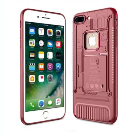 Logic Board Design Silicone Case - MAROON for iPhone 8P / 7P (Only Ground Shipping)