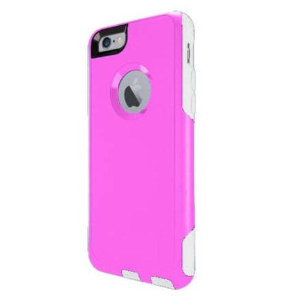 Double Layer Protection Case - PINK & WHITE for iPhone 8P / 7P (Only Ground Shipping)