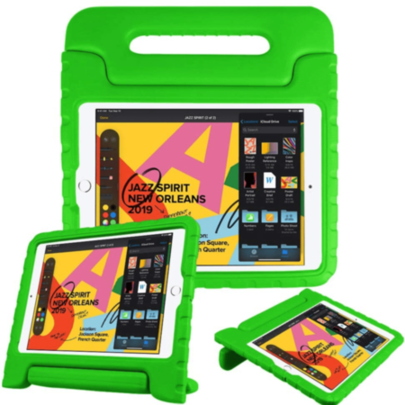 Handle Stand Shockproof Kids Case - GREEN for iPad 10.2" (7th / 8th / 9th) / Air 3 / Pro 10.5 (Only Ground Shipping)