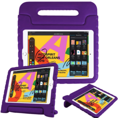 Handle Stand Shockproof Kids Case - PURPLE for iPad 10.2" (7th / 8th / 9th) / Air 3 / Pro 10.5 (Only Ground Shipping)
