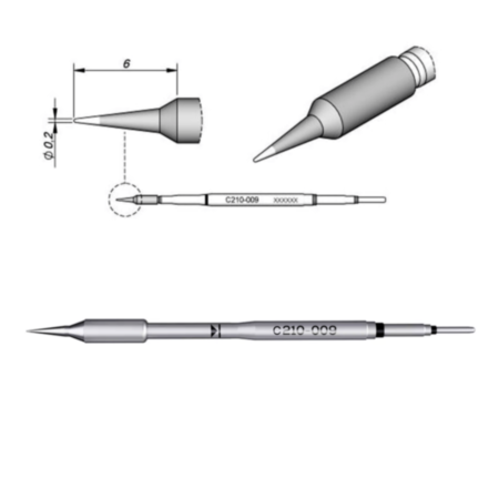 JBC C210-009 Conical Cartridge 0.2