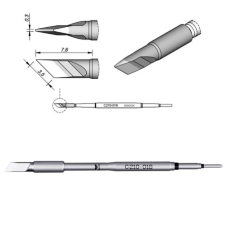 JBC C210-018 Knife Cartridge 3.4 x 0.3