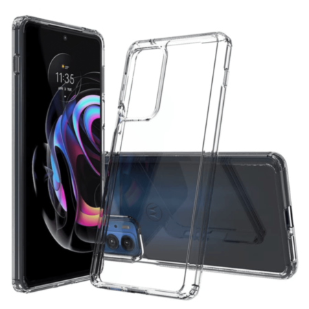 Moto G60S Hybrid Case with Air Cushion Technology - CLEAR (Only Ground Shipping)