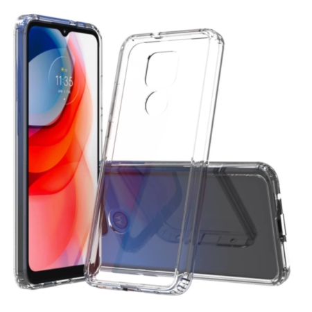 Motorola G Play Hybrid Case with Air Cushion Technology - CLEAR (Only Ground Shipping)