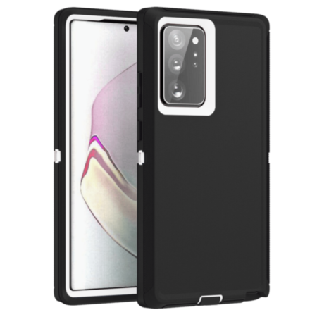 Heavy Duty Case for Galaxy Note 20 (BLACK & WHITE) (Only Ground Shipping)